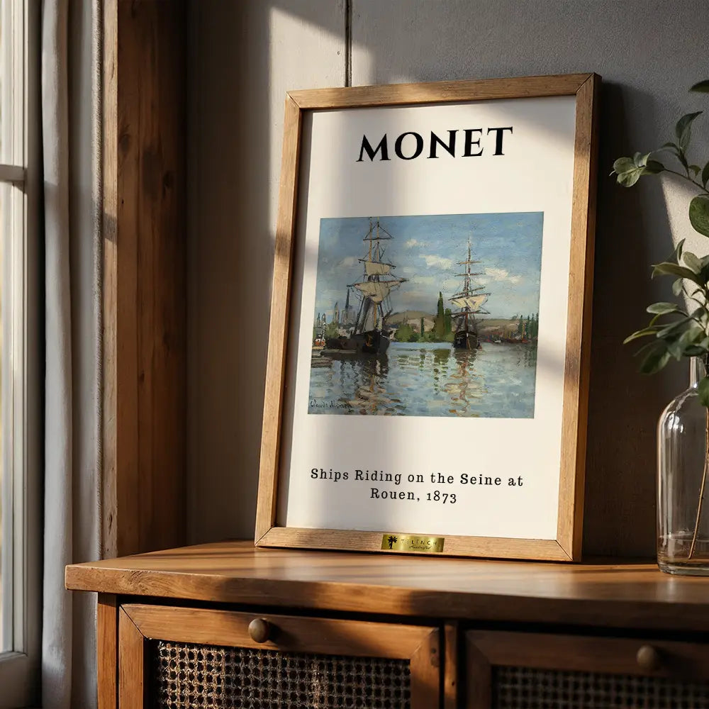 Sailboats by the Seine, Claude Monet Popular Painting