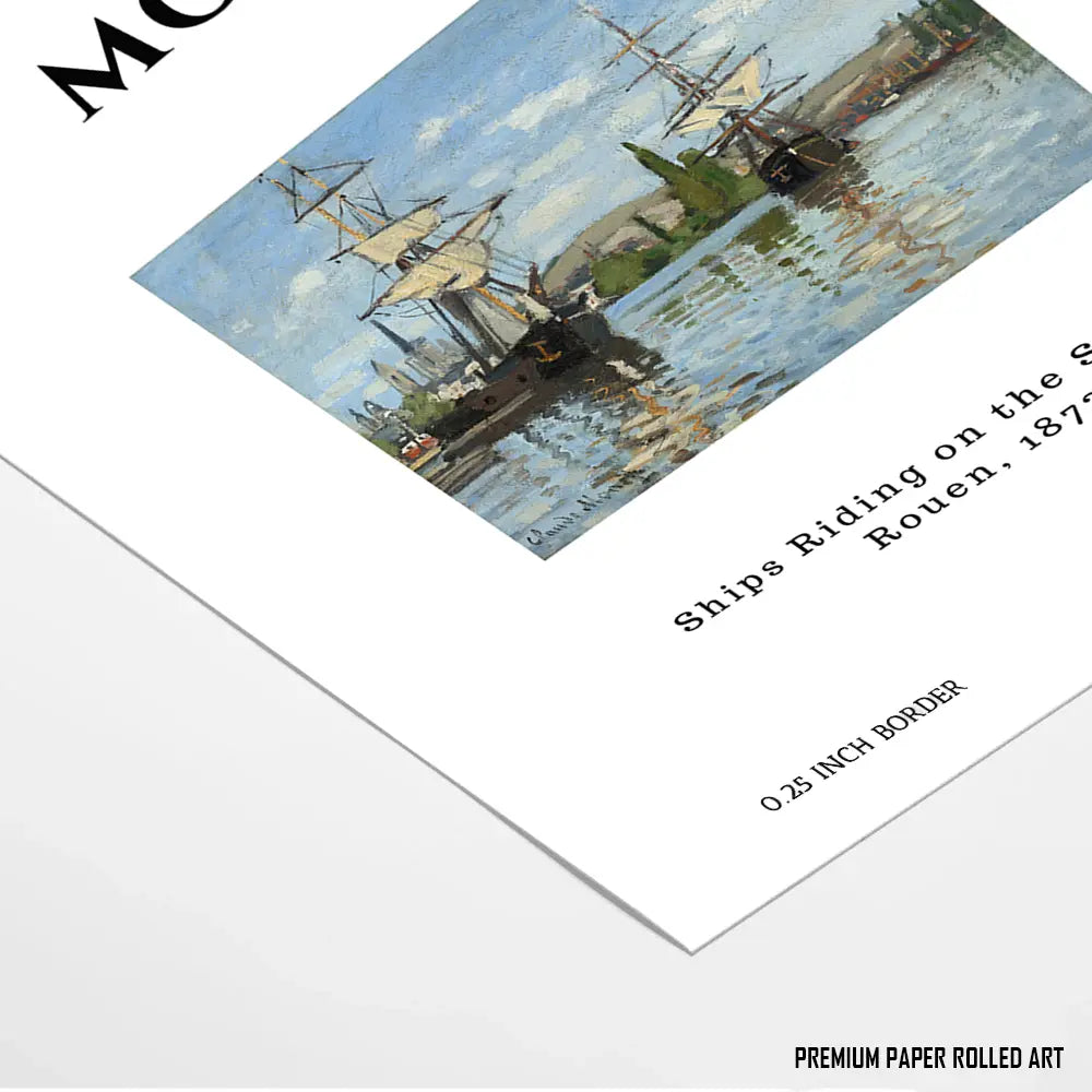 Sailboats by the Seine, Claude Monet Popular Painting