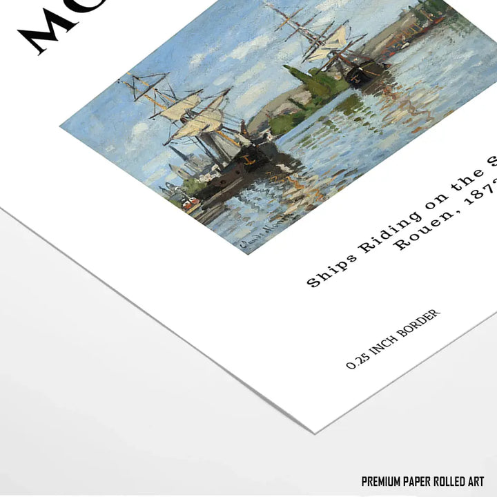 Sailboats by the Seine, Claude Monet Popular Painting