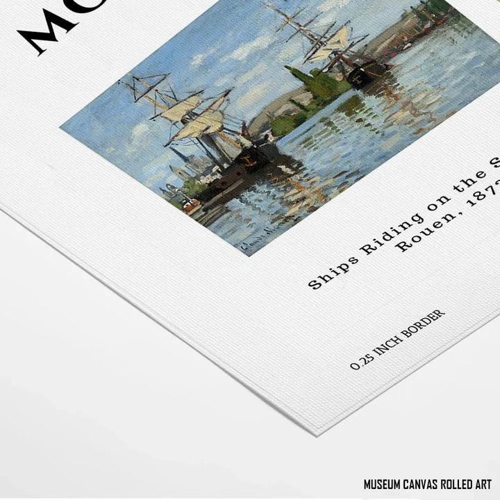 Sailboats by the Seine, Claude Monet Popular Painting