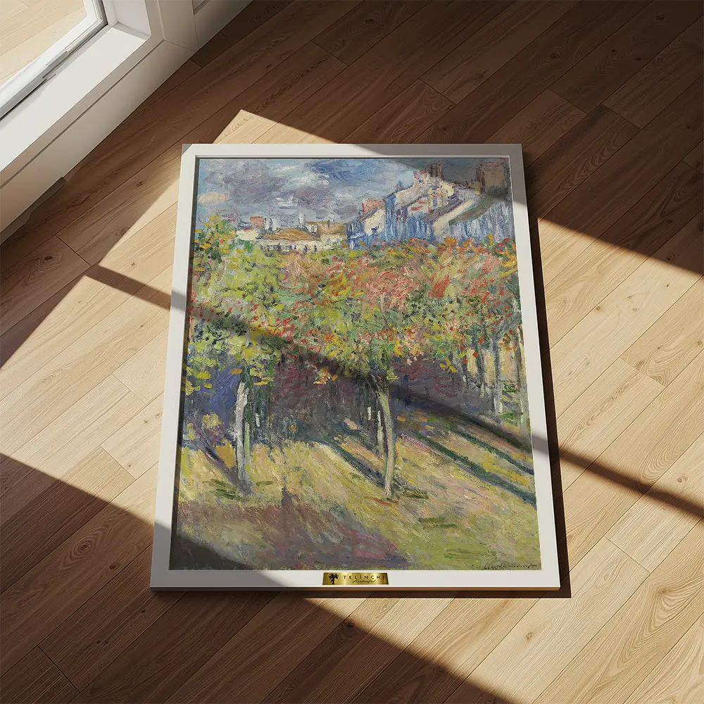 The Lindens of Poissy by, Claude Monet Popular Painting