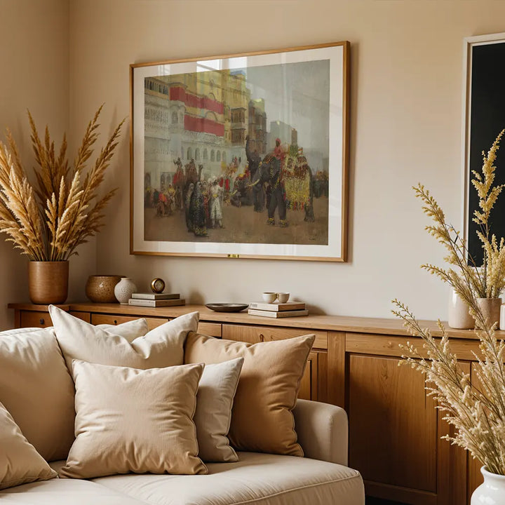 Elephants in a Festive Parade