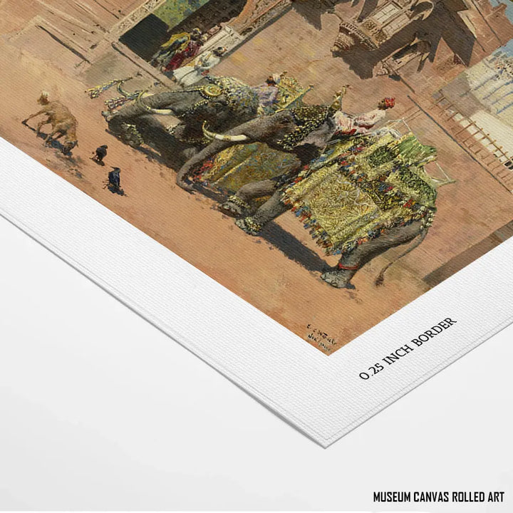 Decorated Elephants in Ceremony