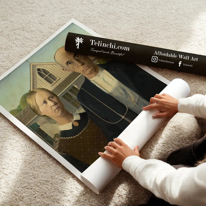 American Gothic by Grant Wood