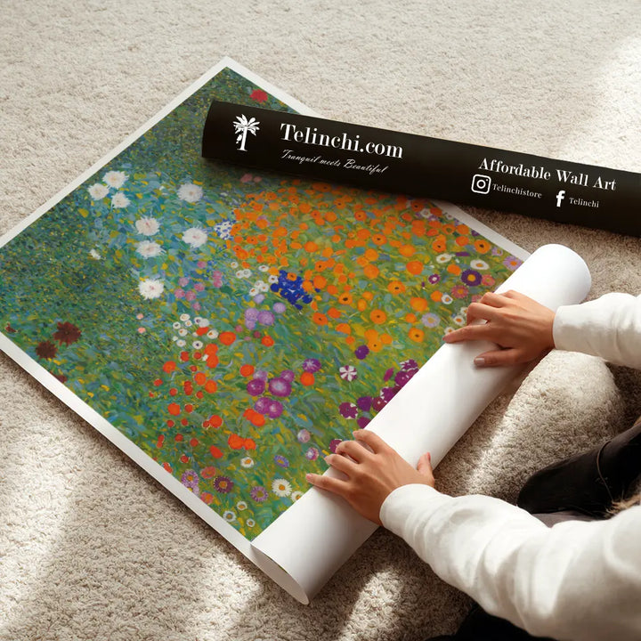 Flower Garden by Gustav Klimt