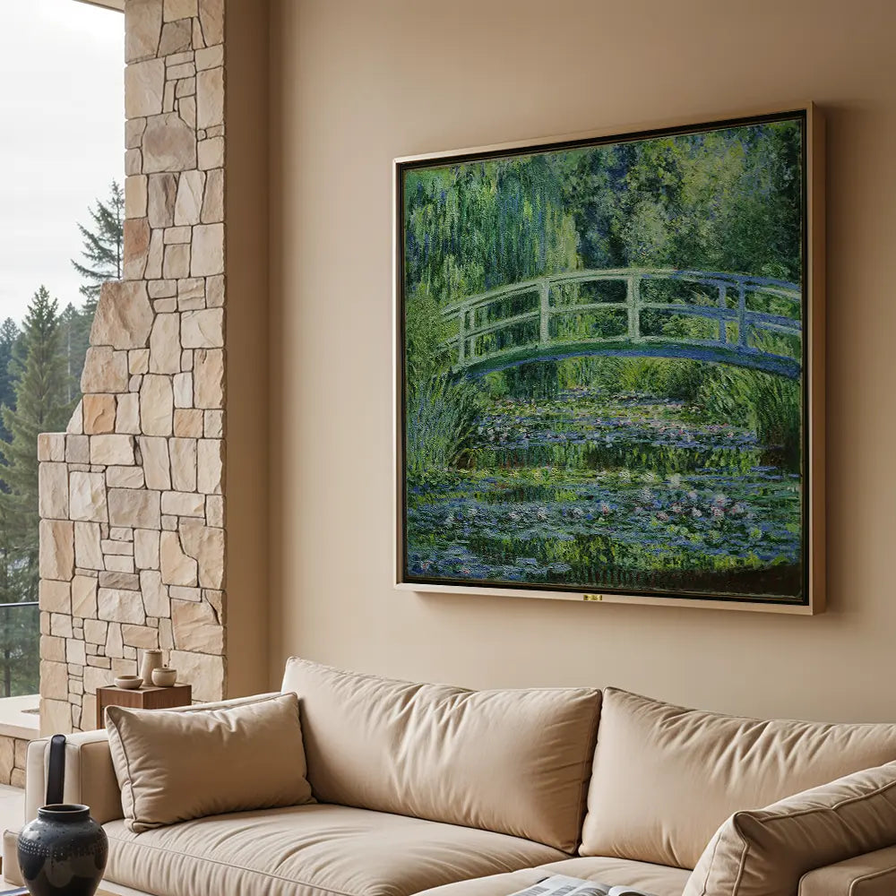 The Japanese Bridge by, Claude Monet Painting