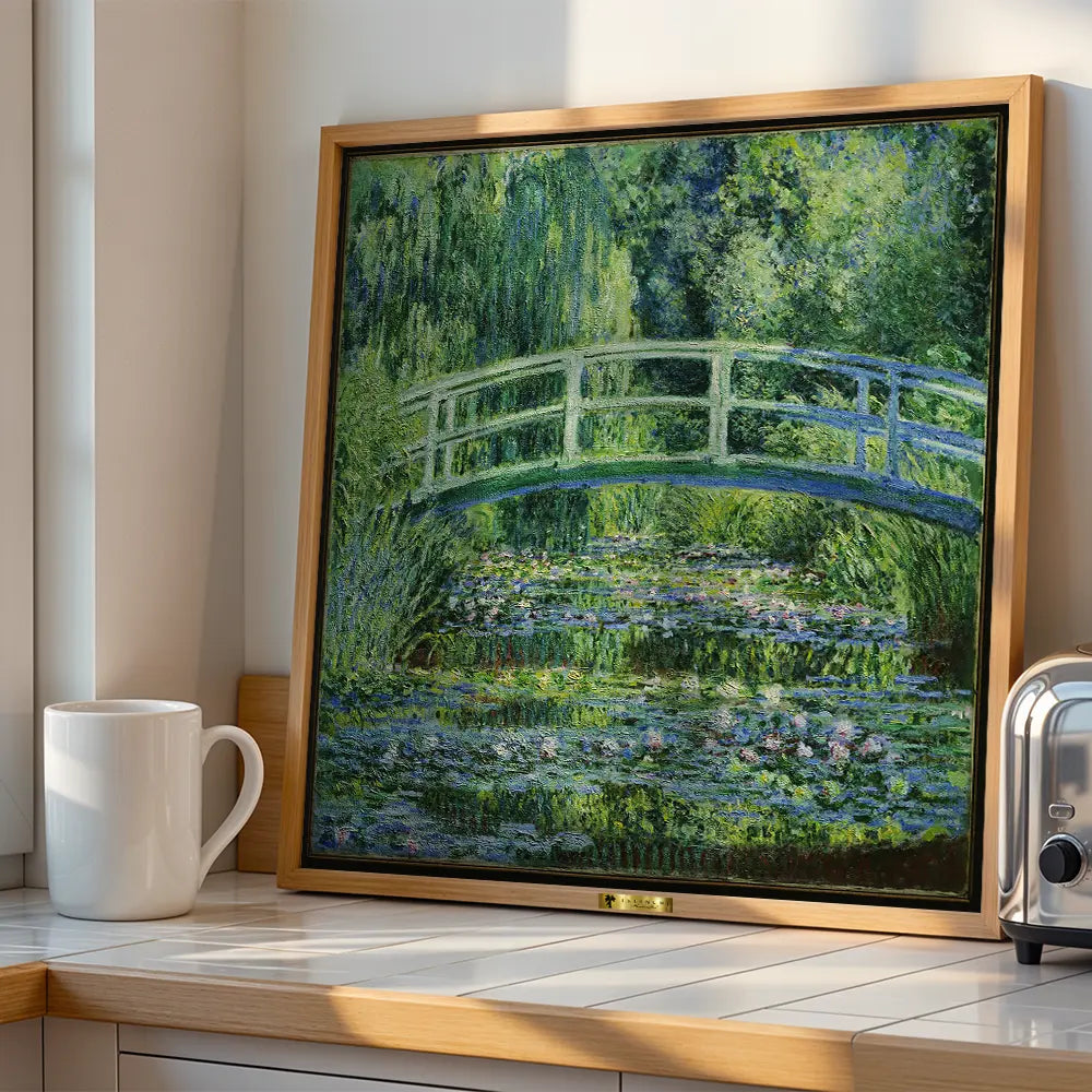 The Japanese Bridge by, Claude Monet Painting