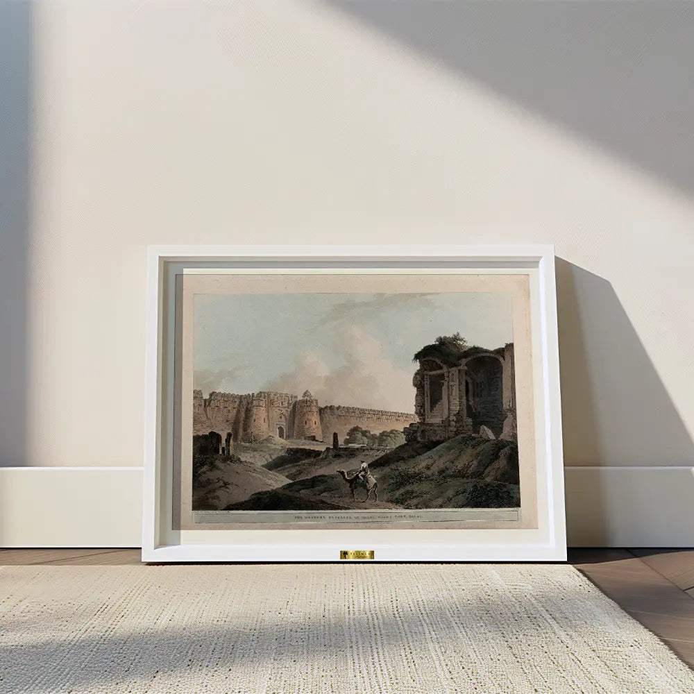 The Western Entrance of Sher Shah's Fort, Delhi by Thomas Daniell