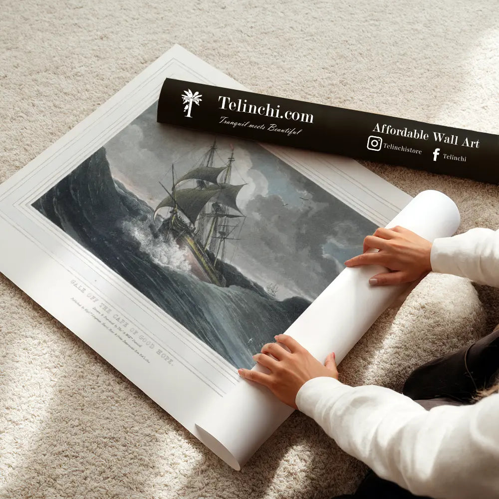 Gale off the Cape of Good Hope by Thomas Daniell