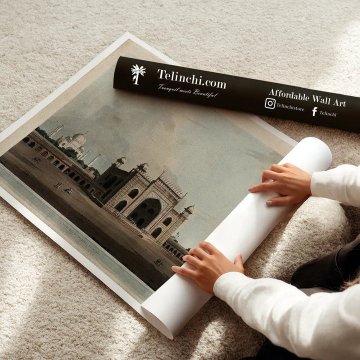 The Taj Mahal, Agra by Thomas Daniell