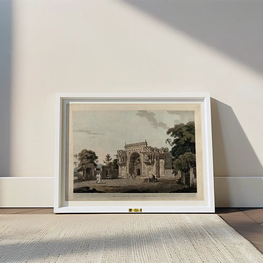 Ruins of the Magnificent Mausoleum of Akbar by the British artist Thomas Daniell