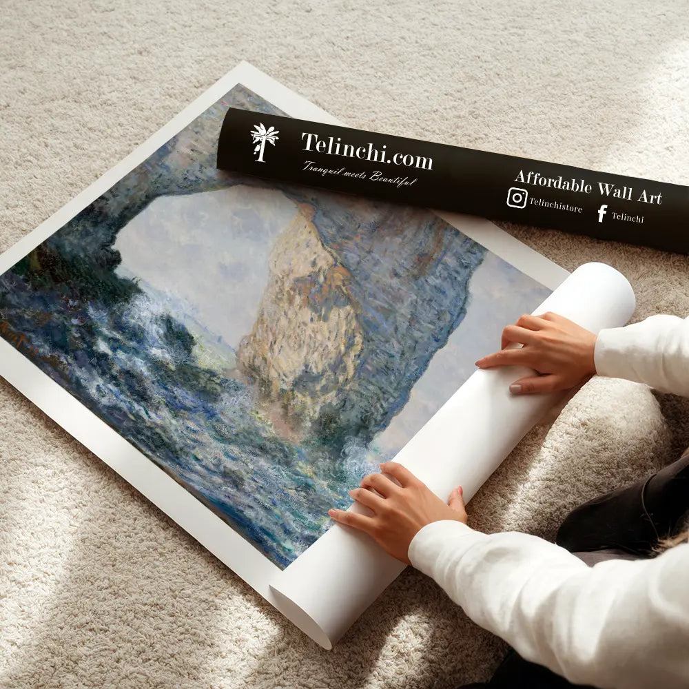 The Manneporte, Étretat by, Claude Monet Art Painting