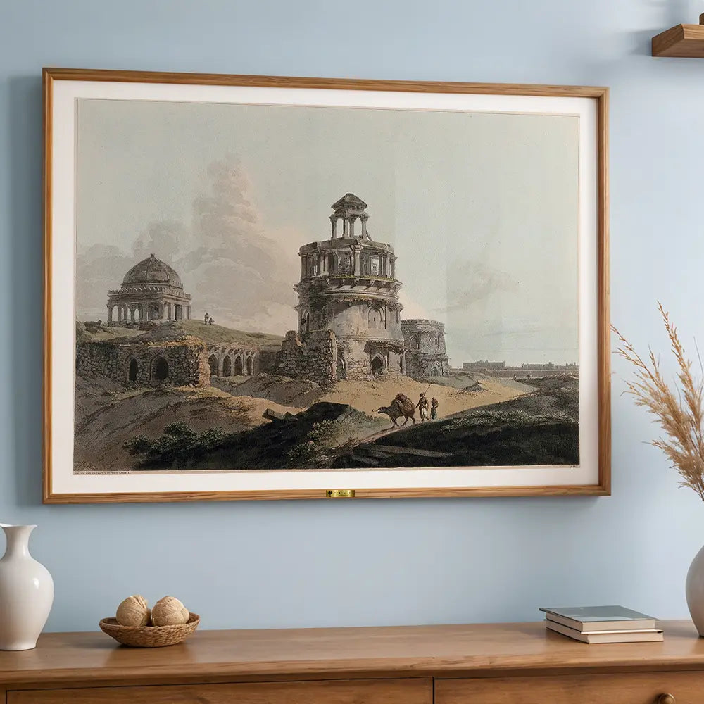 Ruins of a Firoz Shah Kotla, Delhi by William Daniell