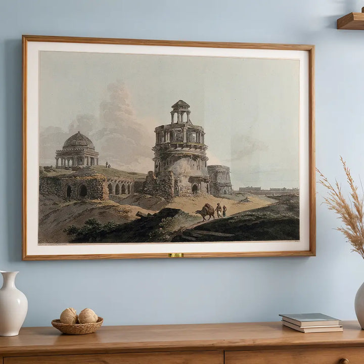 Ruins of a Firoz Shah Kotla, Delhi by William Daniell