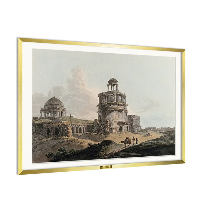 Ruins of a Firoz Shah Kotla, Delhi by William Daniell