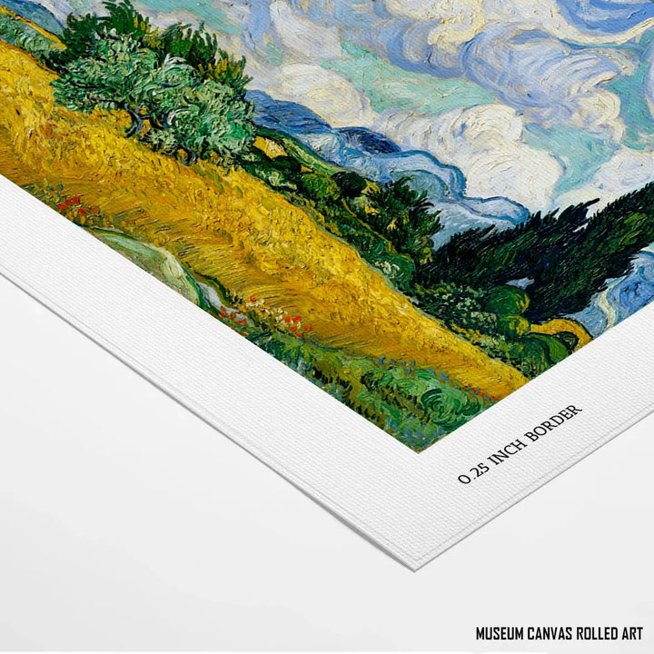 Wheat Field with Cypresses