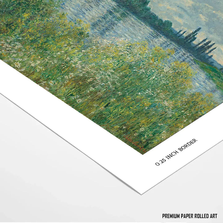 Banks of the Seine, Vétheuil by, Claude Monet Popular Painting