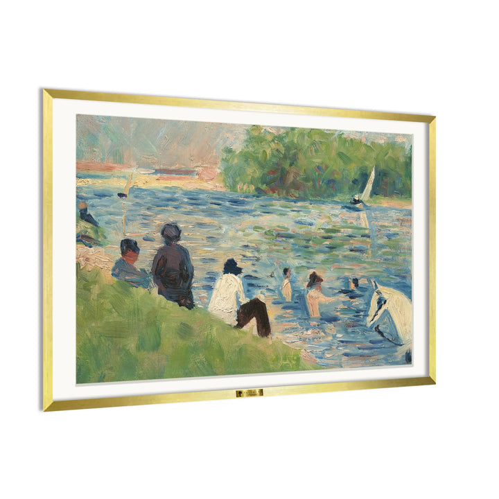 Bathers at Asnières by Georges Seurat