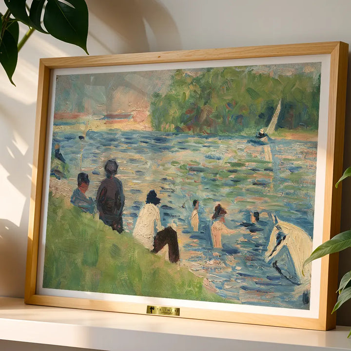 Bathers at Asnières by Georges Seurat