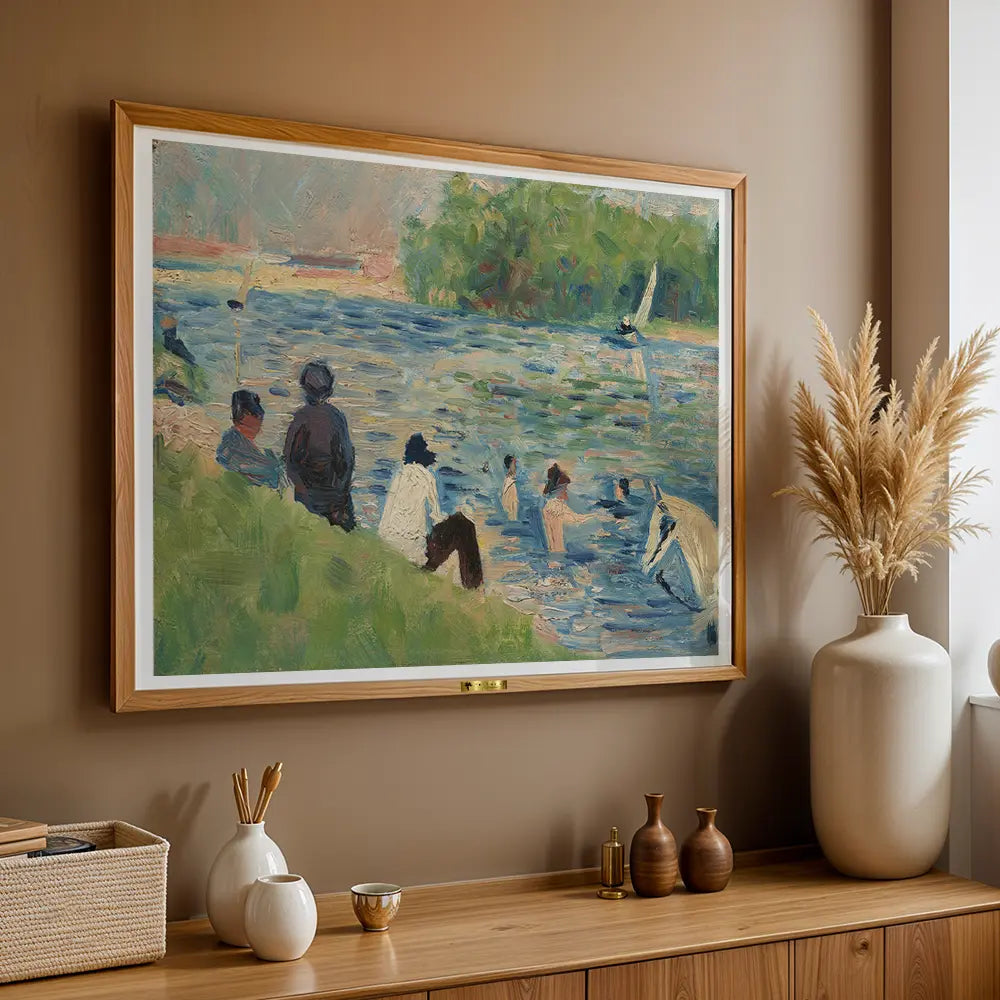 Bathers at Asnières by Georges Seurat