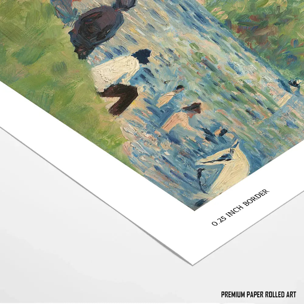 Bathers at Asnières by Georges Seurat