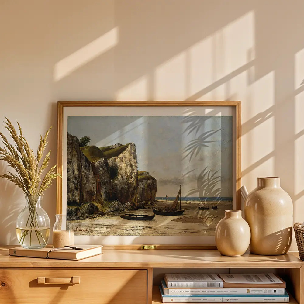 Beach in Normandy by Gustave Courbet