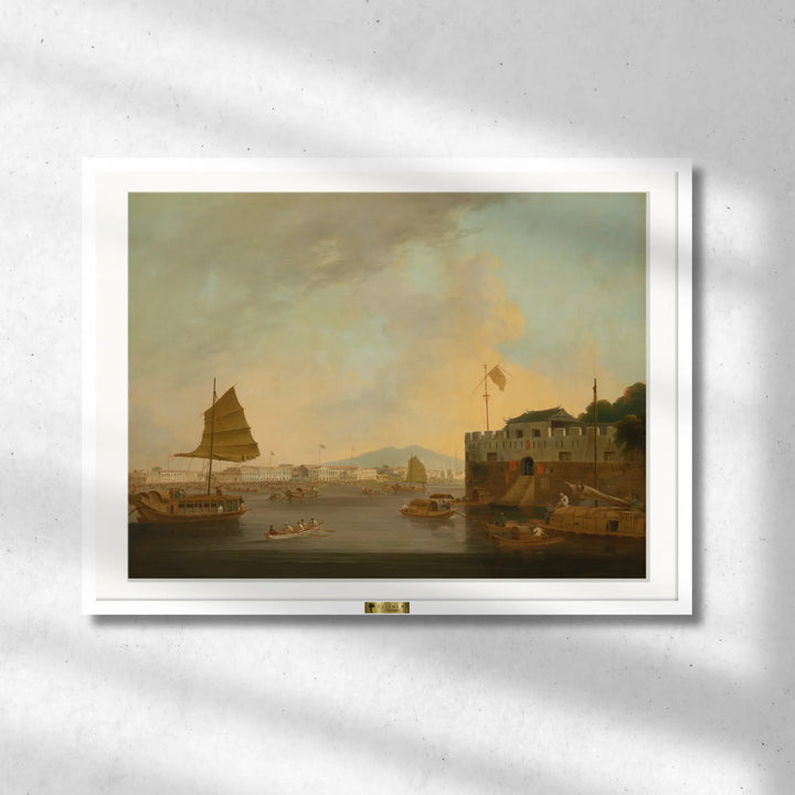 The European Factories and Dutch Folly Fort by George Chinnery