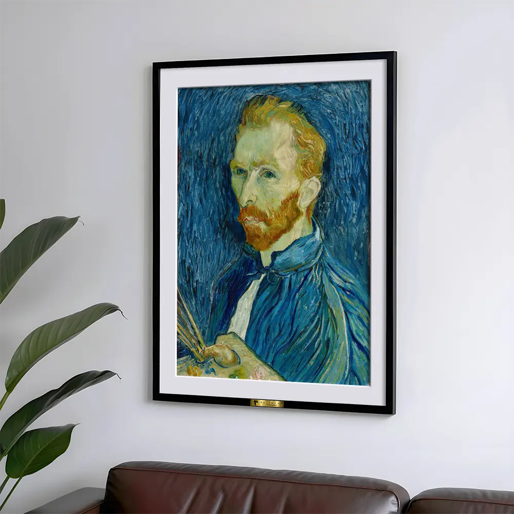 Self-Portrait with Palette  by Vincent van Gogh