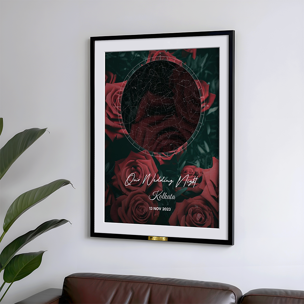 Rose Sky Custom Star Map - Telinchi