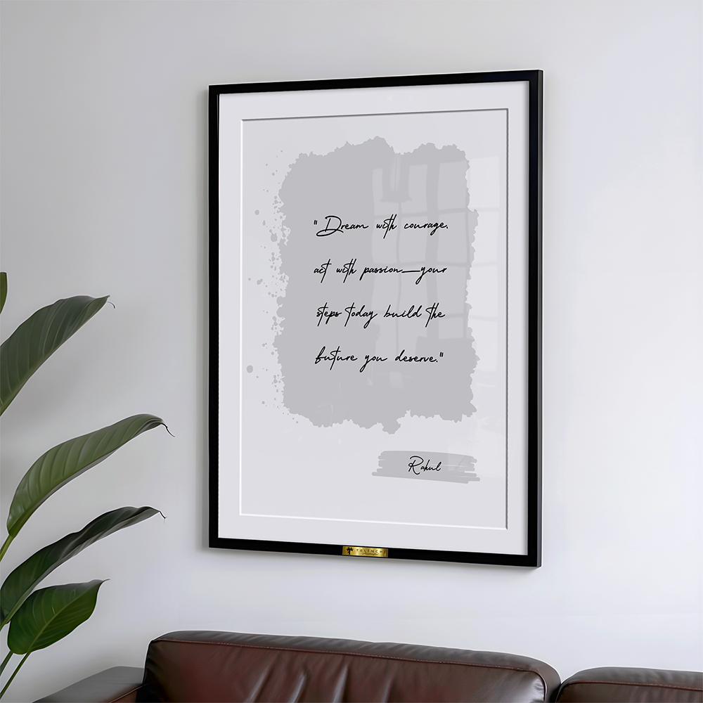 Steps to Growth Personalized Quote Art - Telinchi