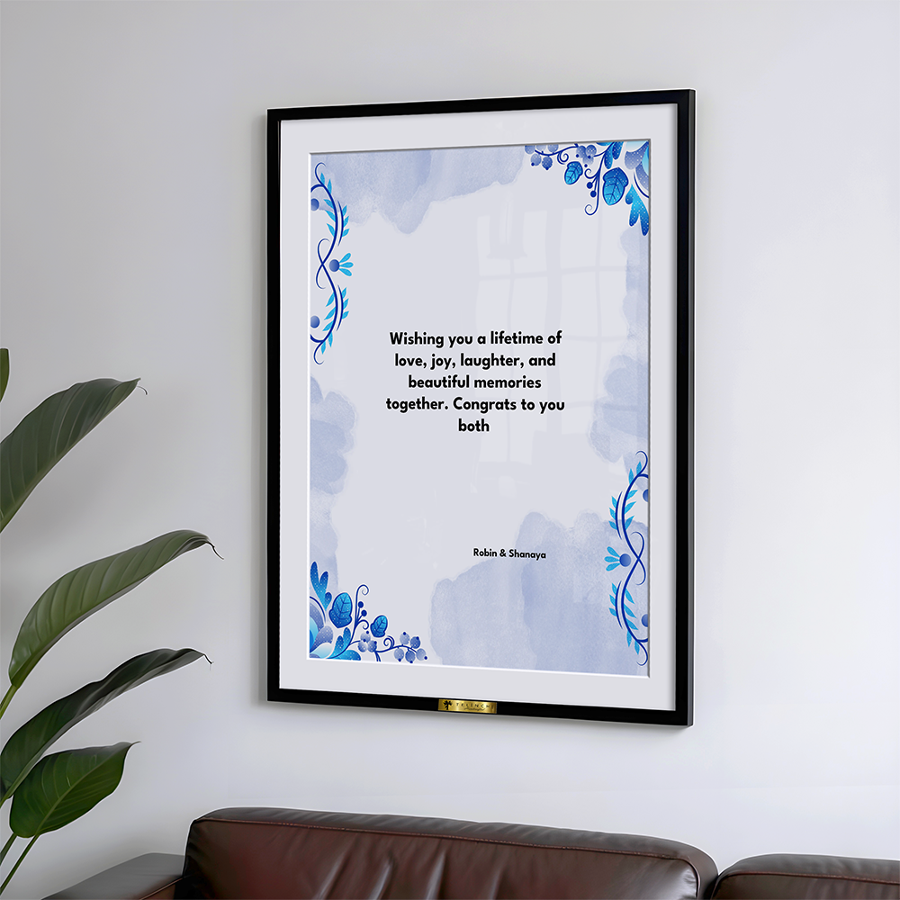 A Blueprint for Love Custom Letter Art - Telinchi