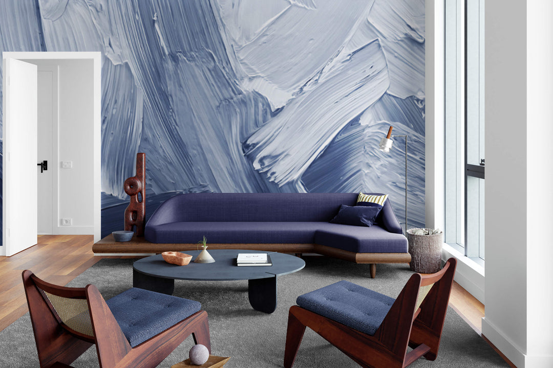 Textured Blue Strokes