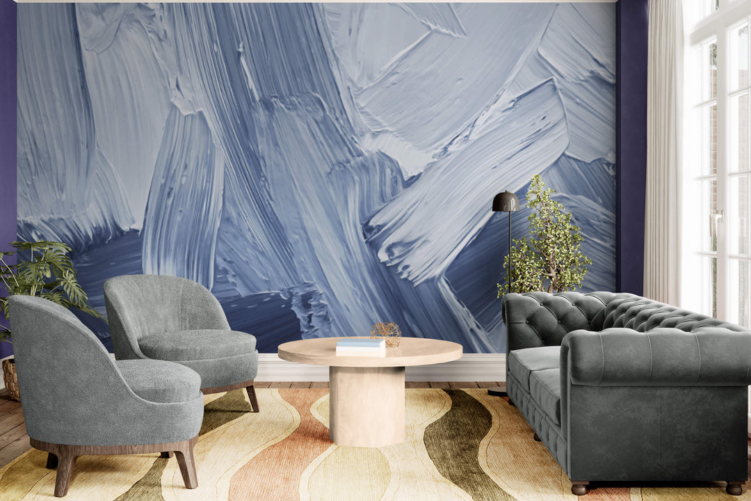 Textured Blue Strokes