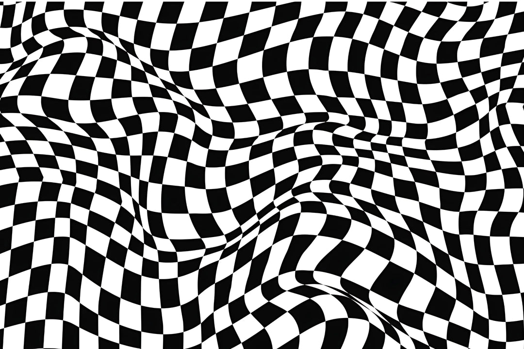 Wavy Checkered Illusion