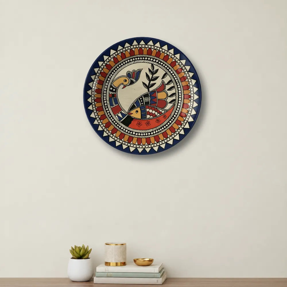 Madhubani Bird & Fish Motif