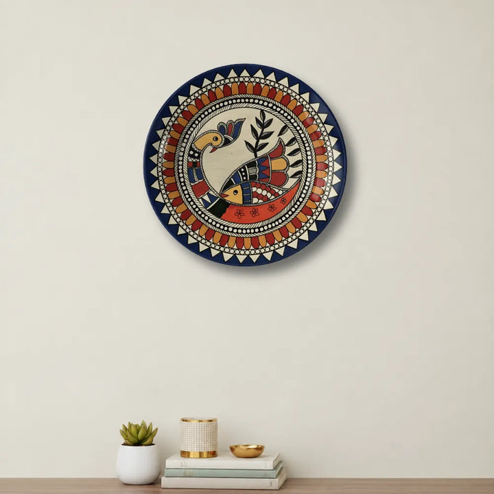Madhubani Bird & Fish Motif
