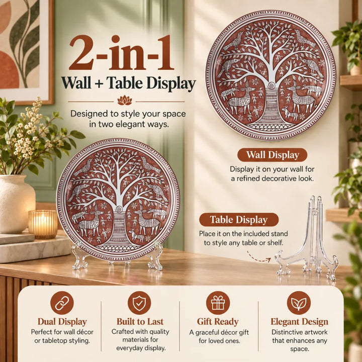 Terracotta Folk Art Tree of Life