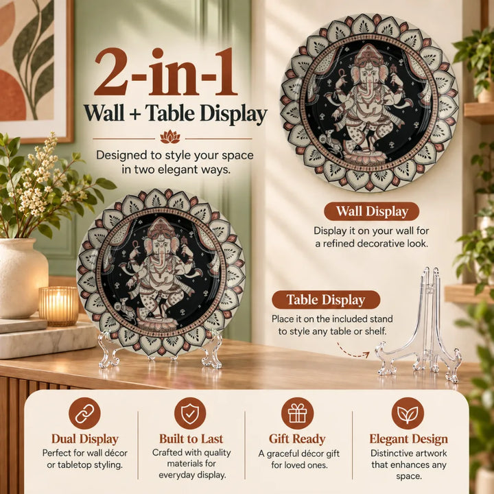 Divine Ganesha Black Lotus