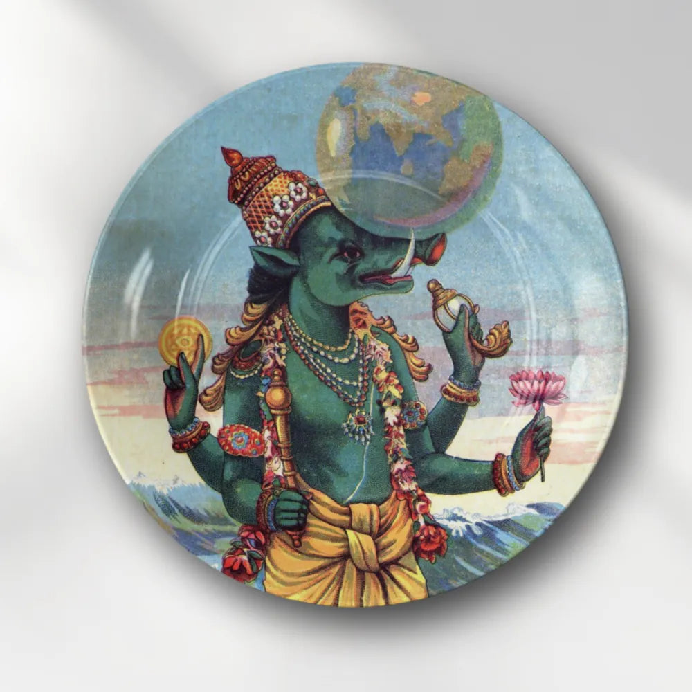 Raja Ravi Varma Varaha Avatar – Divine Protector of Earth
