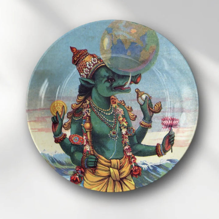 Raja Ravi Varma Varaha Avatar – Divine Protector of Earth