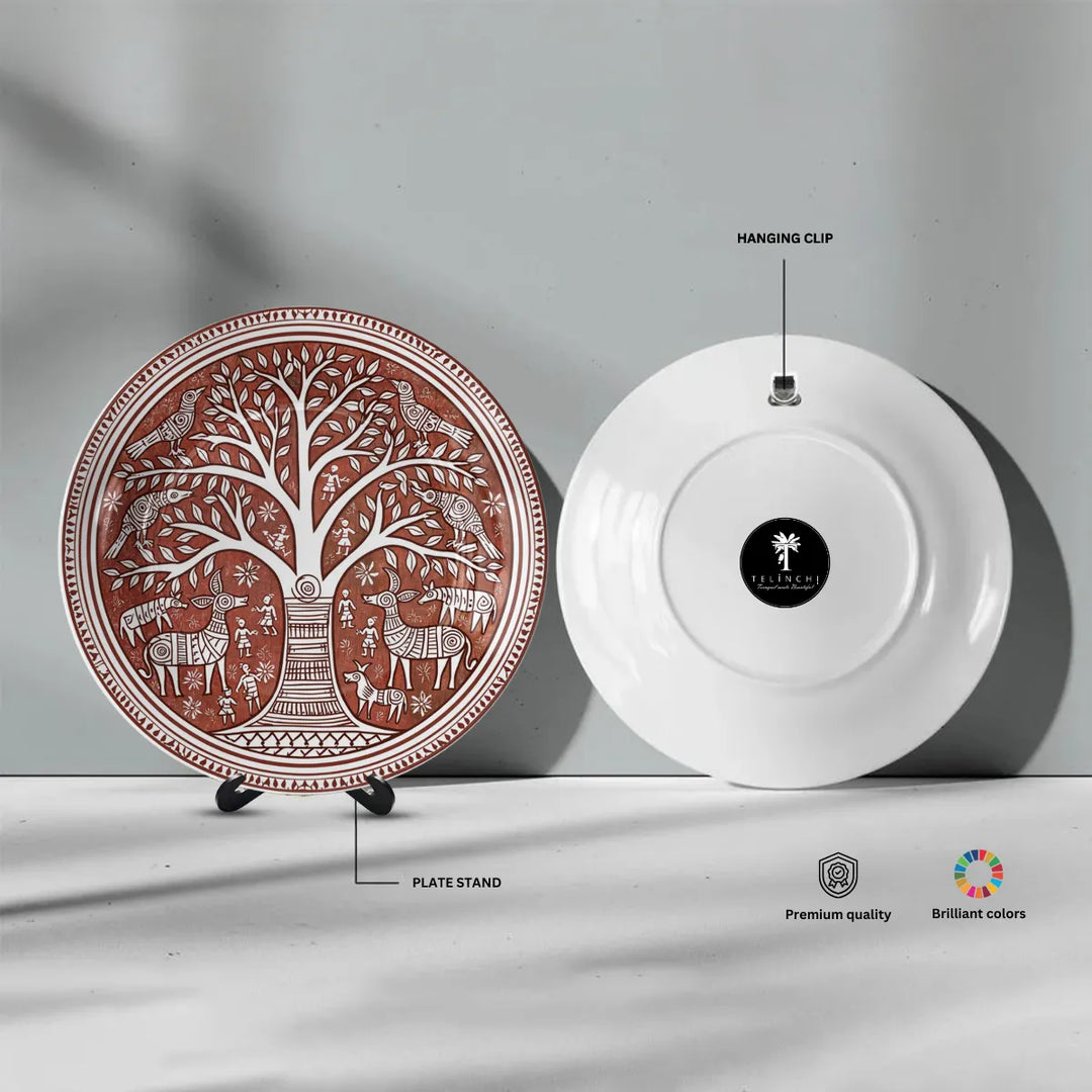 Terracotta Folk Art Tree of Life