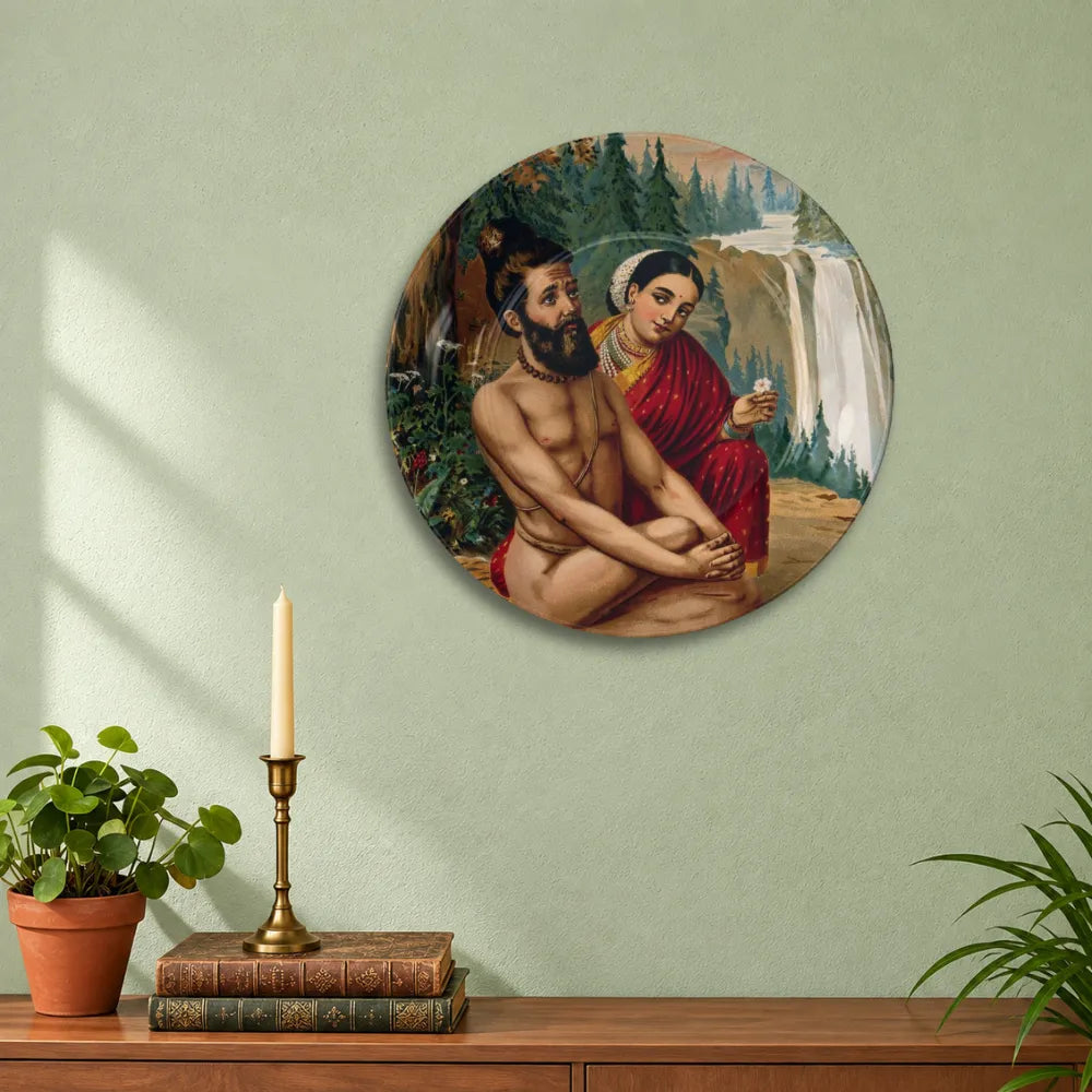 Raja Ravi Varma Vishwamitra & Menaka – Divine Love