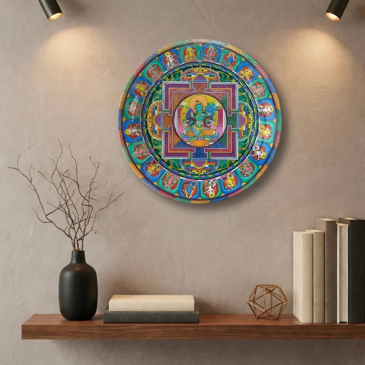 Tibetan Green Tara Mandala Plate