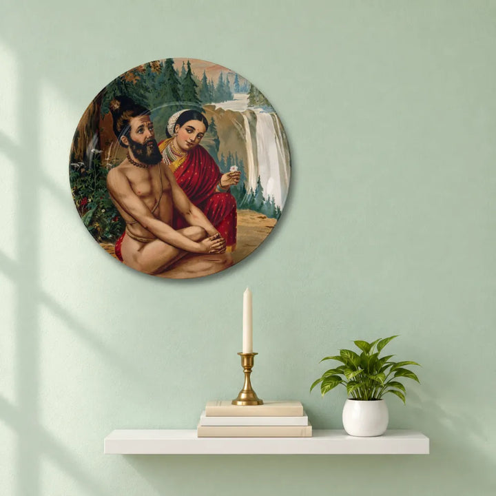 Raja Ravi Varma Vishwamitra & Menaka – Divine Love