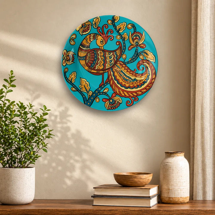 Kalamkari Peacock & Floral