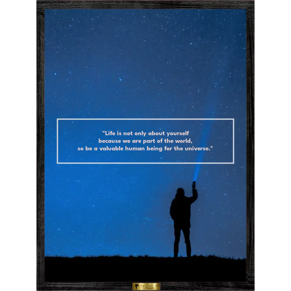 Guided by the Stars Personalized Quote Art - Telinchi