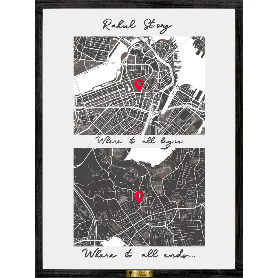 The Story in Two Places – Personalized Map Journey - Telinchi