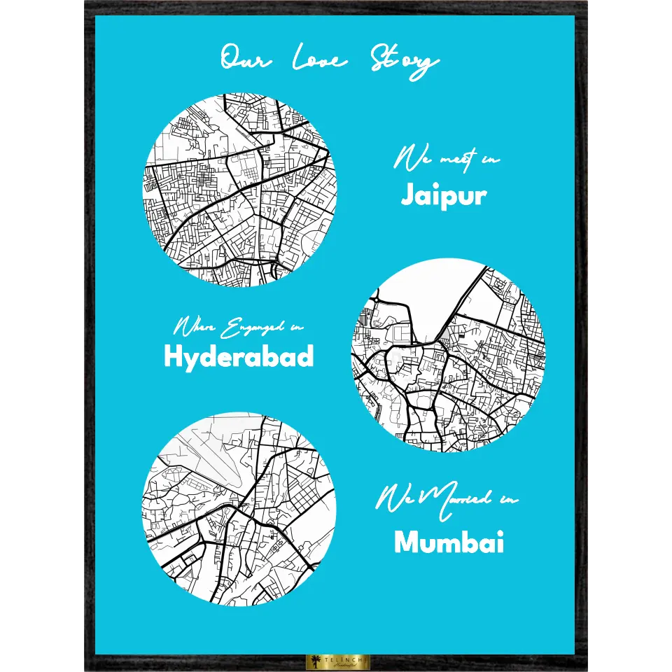 Story Map – Personalized Map Art - Telinchi