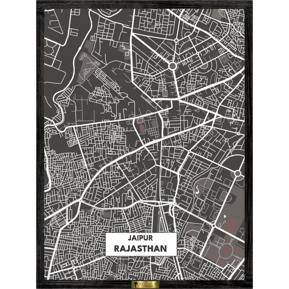 Urban Streets – Personalized Street Map Art - Telinchi