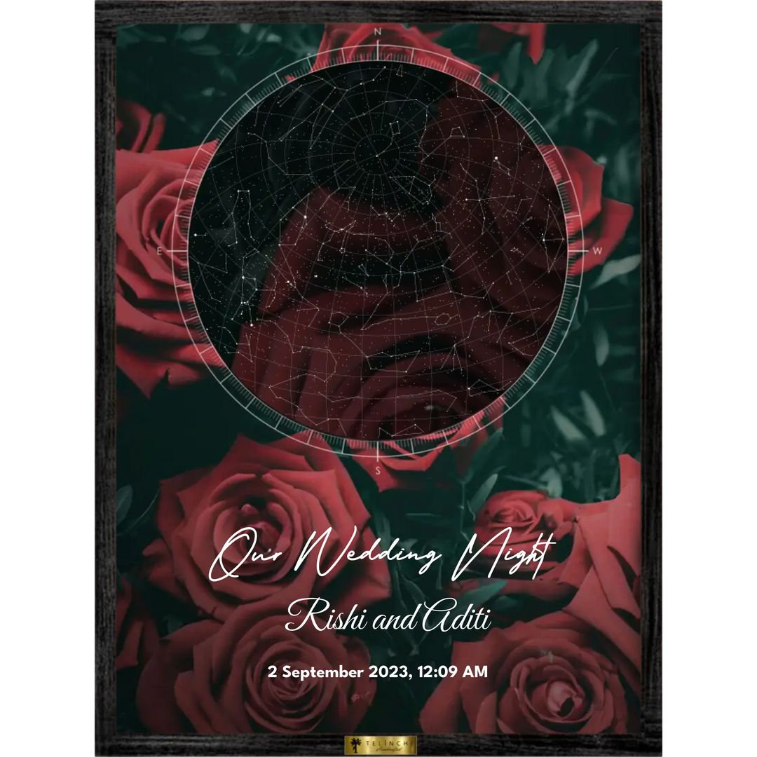 Rose Sky Custom Star Map - Telinchi